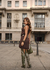 Vestido modal boho golinha alta plissada babados barra - Yellow Lily Store