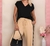 Calça moletinho track wide basic cordinha - comprar online