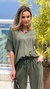 Conjunto viscolycra soltinho calça wide leg na internet