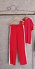 Conjunto moletinho tee calça wide listra única lateral na internet