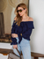 Camisa malha crepe babado boho na internet