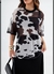 Tee tule cow print over na internet