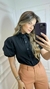 Camisa tricoline manga princesa basic - loja online