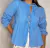 Blusa tricoline manga longa peplum 3 laços na internet