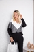 Conjunto viscolycra tricolor blusa v calça - loja online