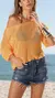 Cropped tricot ombro a ombro - Yellow Lily Store