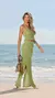 Conjunto linha saia fenda laterais