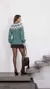 Blusa mousse trançada detalhes superiores étnicos - loja online