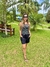Conjunto viscolycra regata friso decote manga bermudinha