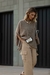 Poncho tricot canelado soltinho amplo