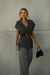 Colete tricot big ponto capuz - Yellow Lily Store