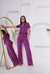 Conjunto moletinho pantalona tee zíper