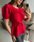 Blusa dunas twill peplum amarração - Yellow Lily Store