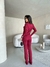Conjunto lãzinja canelada camisa calça mini flare - comprar online