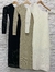 Vestido ombro só telado longo manga longa - comprar online