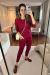 Conjunto lãzinha manga longa calça skinny basic