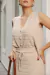 Conjunto linha saia midi colete nuvem relevo - loja online