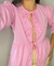 Blusa tricoline manga longa peplum 3 laços - loja online