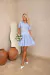 Vestido canelado premium pólo sainha rodada curto