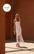 Vestido modal telado tomara que caia midi franjas