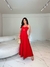 Vestido crepinho alfaiataria alcinha recortes longuete - loja online