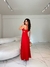 Imagem do Vestido crepinho alfaiataria alcinha recortes longuete