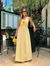 Vestido tricoline 100% algodão alcinha laço longo - Yellow Lily Store