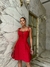 Vestido malha Laise alcinha amarração busto curto