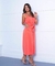 Vestido viscose rustiflex alça botões amarração midi - comprar online