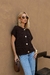 Tee camisete tricot botões centrais dourados - comprar online