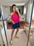 Blusa crepe enrugado 3 babados tiras frente única - comprar online