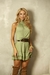 Vestido modal boho golinha alta plissada babados barra - loja online