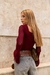 Imagem do Blusa cropped Tricot boho telada manga longa sino