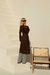 Blusa tricot Kaftan alongado fenda frontal manga sino - loja online