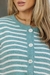 Conjunto mousse casaqueto listrado calça lisa na internet
