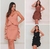 Conjunto alfaiataria marrant top babado mini-saia na internet