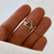 anillo triangulo calado