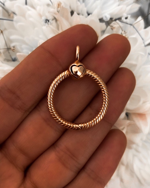 DIJE PORTA CHARMS ROSÉ 3.2CM