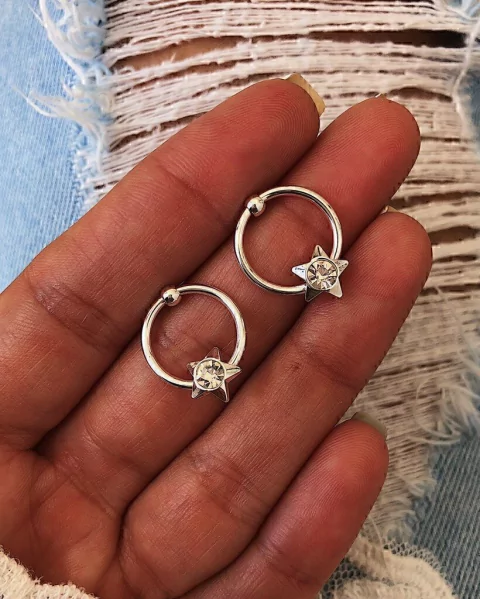 AROS DUNIS ESTRELLAS 1.8CM