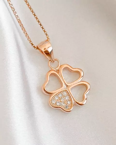 DIJE TRÉBOL BRILLANTE 2.3CM