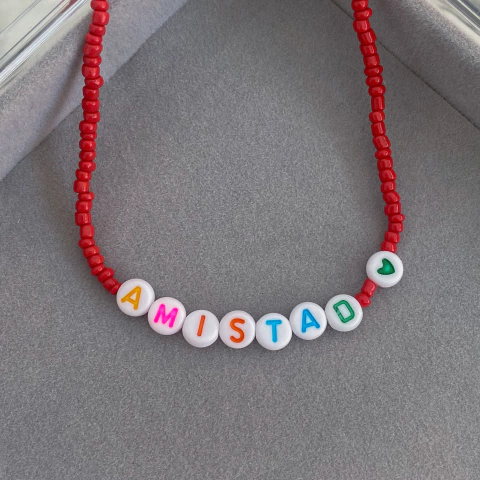 COLLAR AMISTAD RED 40-45CM