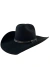 Chapéu Stetson 30X N 60 Feltro Premium Preto com Bandinha em Couro