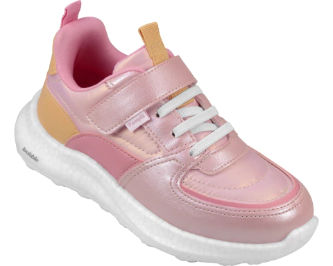 PAMPILI ZAPATILLA TEXTIL CON RECORTES PU Y VELCRO ART.18000