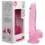 Pênis Escroto Rosa Transparente 20,5 X 3,8Cm Sexy Import - comprar online