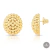 Brinco stud golden bubble