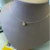 Colar fio nylon com ponto de luz em moissanite 6,5mm banho ouro - comprar online