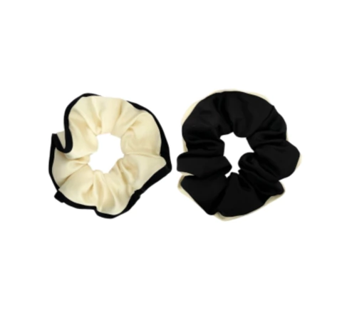 Dupla de scrunchie P&B