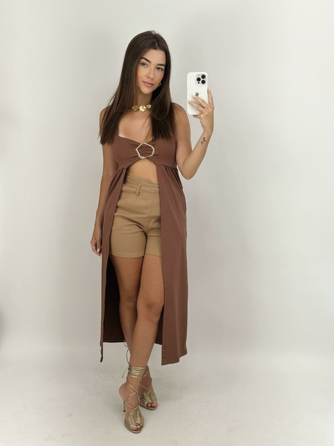 Túnica Atena - Capuccino