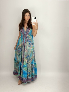 Vestido Índian - Azul