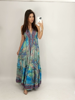 Vestido Índian - Azul - comprar online